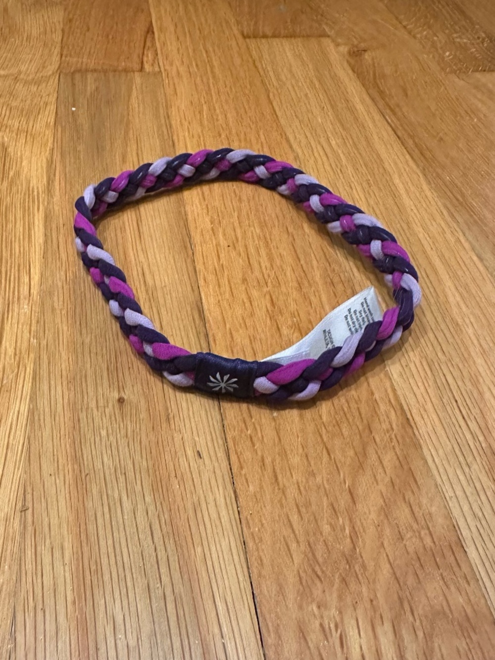 Athleta Braided Stretch Headband in Purple, Pink & Lavender